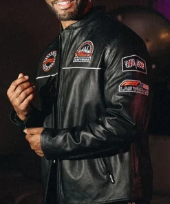 Formula 1 Las Vegas Grand Prix Racing Leather Jacket
