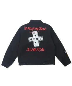 Hamilton Crew Steadman Stars Black Quilted Jacket