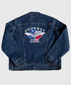 Journey Houston Livestock Show Rodeo 2025 Unisex Blue Denim Jacket