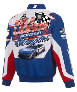Kyle Larson 2-Time NASCAR Cup Series Champion Unsiex Cotton Twill Racing Jacket