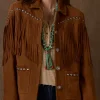 Rodeo Cowgirl Little Mickie Brown Suede Fringe Jacket