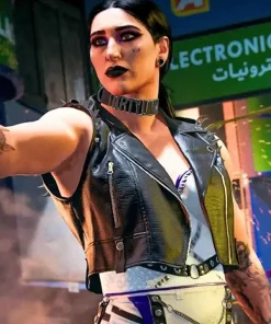 Call of Duty Rhea Ripley Black Leather Vest