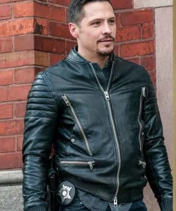 Chicago P.D. Kenny Rixton Bomber Leather Jacket