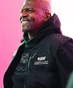 F1 Las Vegas Terry Crews Cadillac Black Puffer Vest
