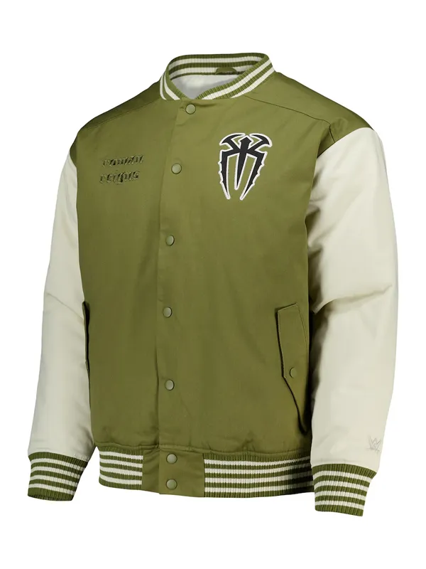 WWE 2025 Roman Reigns Elements Varsity Jacket