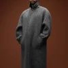 A Color Show Disiz Try Try Try Grey Trench Coat