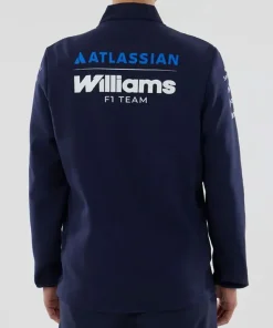 Atlassian Williams F1 Team 2026 Alex Albon Blue Hybrid Puffer Jacket For Men and Women