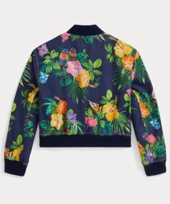 Australian Open 2026 Floral Baseball Bomber Jacket