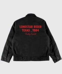 Charley Crockett Lone Star Rider Texas, 1984 Women’s Cropped Work Jacket