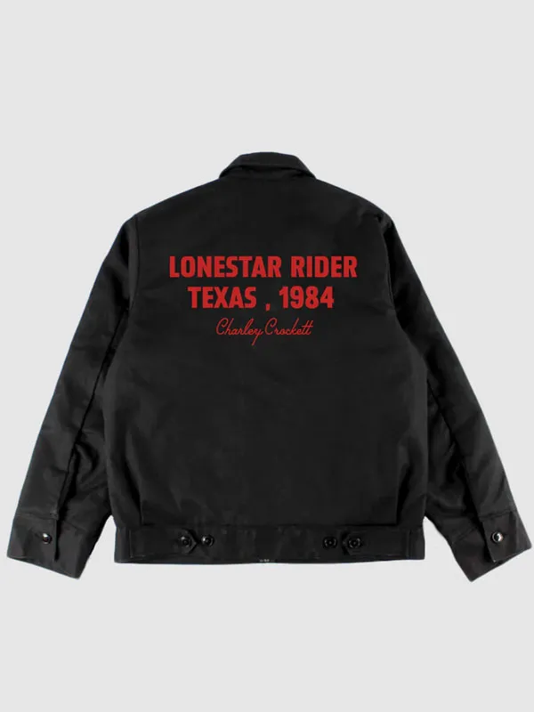 Charley Crockett Lone Star Rider Texas, 1984 Women’s Cropped Work Jacket