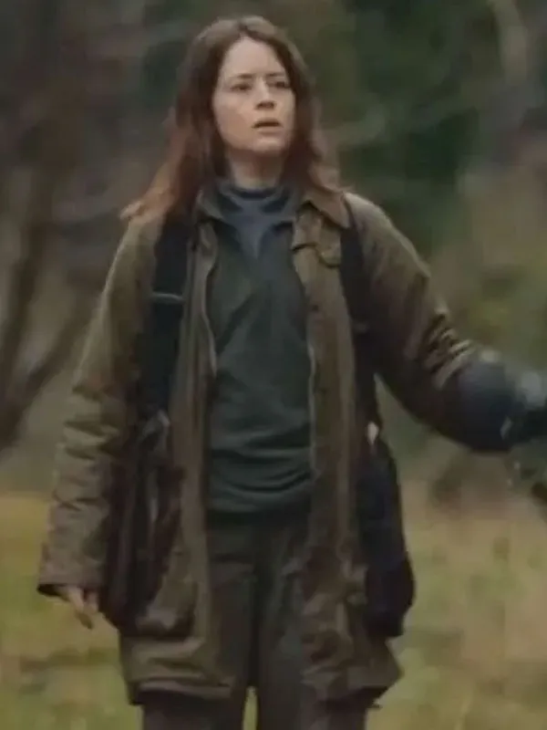 Helen H Is for Hawk Movie 2026 Claire Foy Green Cotton Jacket