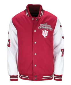 Indiana Hoosiers Varsity Basketball Championship Crimson Jacket
