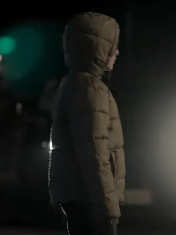 Laird LaCoste Movie Sleepwalker 2026 Holden Green Puffer Hooded Jacket