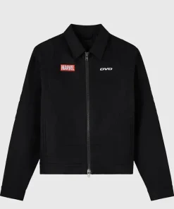 Marvel Comics Anti-Hero Ghost Rider Flaming Skull Unisex Motorcycle Black Cotton Jacket