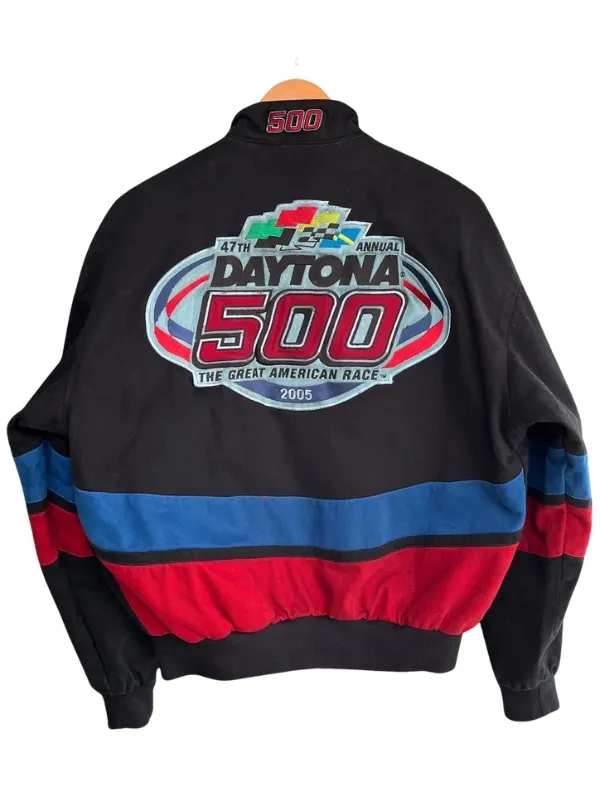 NASCAR Daytona 500 47th Annual The Great American Race 2005 Vinatge Black Jacket