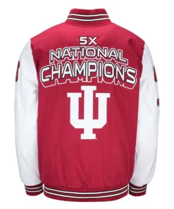 NCAA Football Champions 2026 Indiana Hoosiers Unisex Red Basketball Championship Varsity Jacket