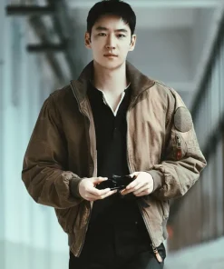 Taxi Driver Lee Je-hoon Brown Bomber Jacket