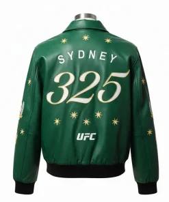 UFC 325 Australia Sydney Green Leather Jacket