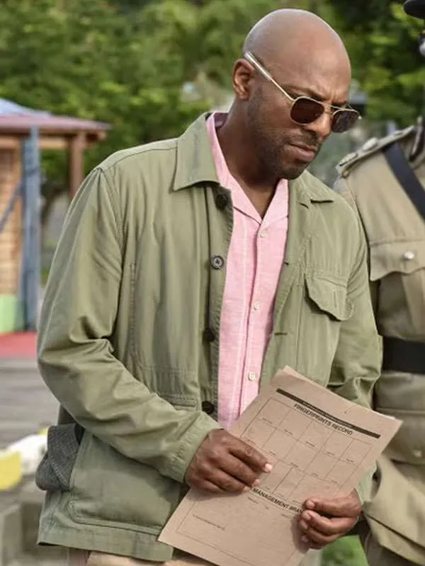 Don Gilet Death in Paradise 2026 Mervin Wilson Cotton Jacket