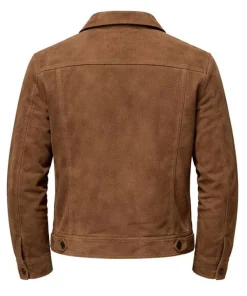 Dr. John Frost 2026 TV Series Chicago Fire Darren Barnet Brown Suede Leather Jacket