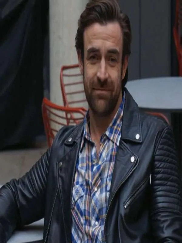 Home and Away Remi Carter Black Biker Leather Jacket