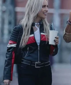 Idolos 2026 Ana Mena Moto Leather Jacket