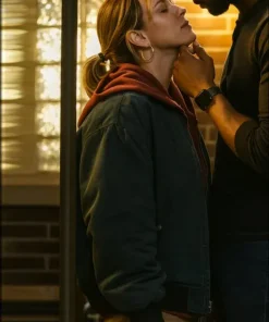 Maika Monroe Reminders of Him 2026 Movie Kenna Rowan Grey Bomber Jacket