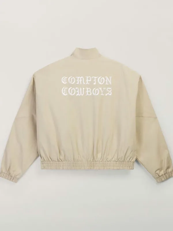 NBA All-Star Weekend 2026 Los Angeles Compton Cowboys Unisex Beige Chino Track Jacket