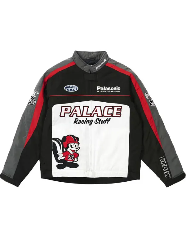 Palasonic x Palace Spring 2026 Range Even Faster Black Cotton Racing Jacket