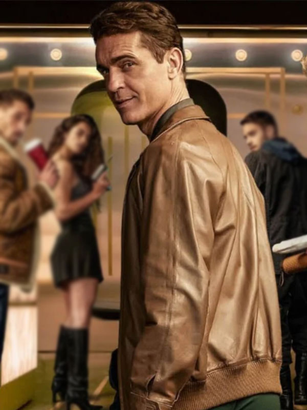 TV Series Berlin S02 Pedro Alonso Brown Leather Jacket