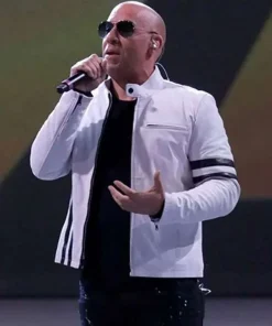 Vin Diesel Fast And Furious Live White Motorcycle Leather Jacket For Men and Women