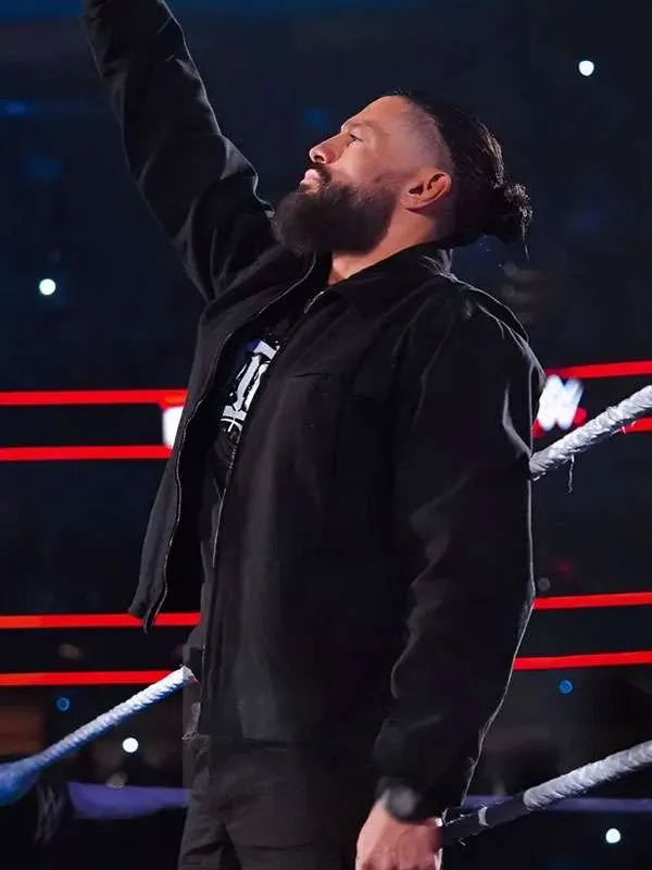 World Wrestling Entertainment RAW 2026 Roman Reigns Black Jacket