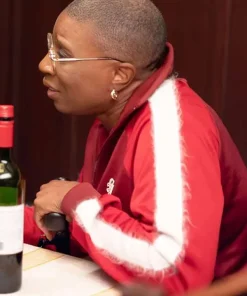Aisha Hinds TV Series 9-1-1 2026 Henrietta Hen Wilson Red Track Jacket
