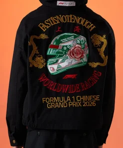 F1 Shanghai Year Of Speed Blouson Black Cotton Jacket