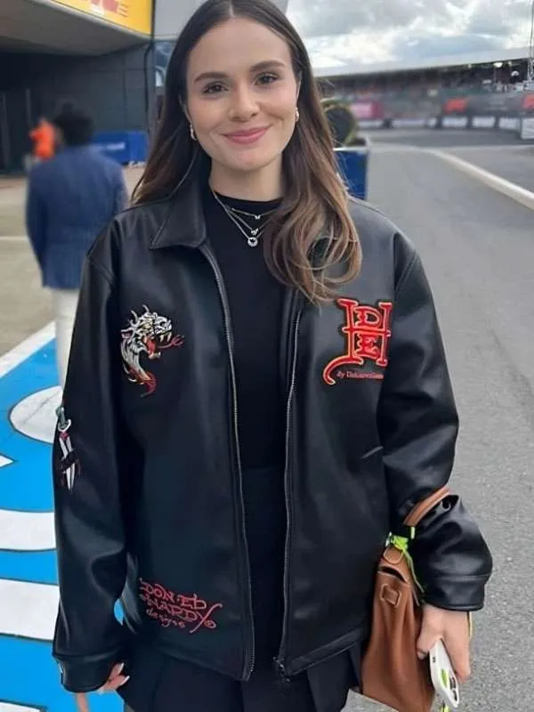 Holly Ramsay Being Gordon Ramsay 2026 Ed Hardy Leather Jacket