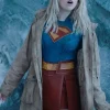 Supergirl Milly Alcock Brown Cotton Jacket