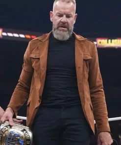 All Elite Wrestling Dynasty 2026 William Jason Reso Brown Suede Blazer