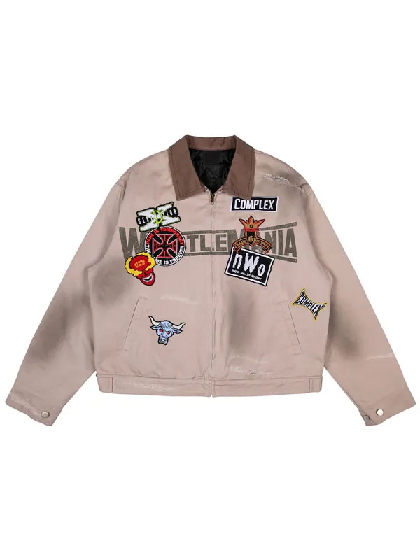 Complex x WWE WrestleMania 42 Las Vegas Unisex Tan Workwear Cotton Jacket