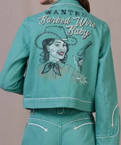Rodeo Western Barbed Wire Baby Cotton Jacket