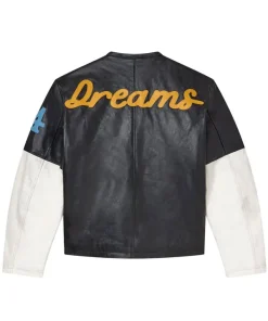 Valley Dreams Forever Legacy Black Leather Motor-cycle Jacket For Men and Women