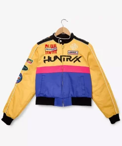 KPop Demon Hunters Rumi Color Block Cropped Racing Cotton Jacket