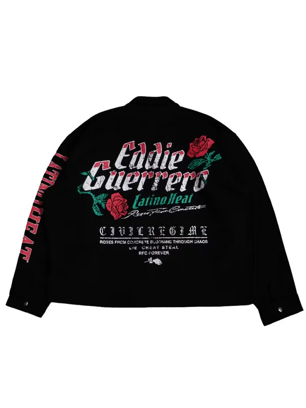 Rose Garden Heat Eddie Guerrero Latino Heat Civil Regime Unisex Black Cotton Jacket