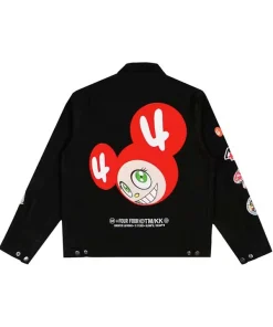 Takashi Murakami x Lewis Hamilton +44 Formula 1 Fast Trip Pit Unisex Black Work Jacket