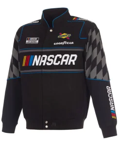 2026 NASCAR Cup Series Since 1948 Unisex Black Cotton Twill Racing Jacket