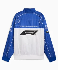 F175 Years White Piping Blue Racing Jacket