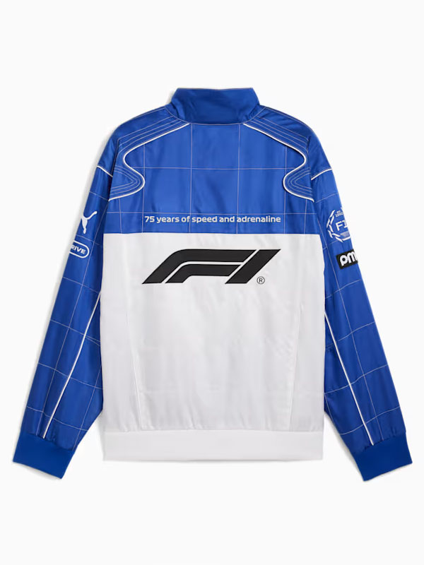 F175 Years White Piping Blue Racing Jacket