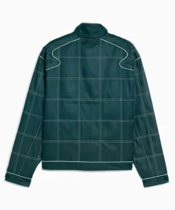 Formula 1 Lifestyle Trimmed Grid Cotton Racing Jacket