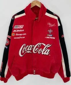 NASCAR Coca Cola 600 The Coca Cola Racing Family Vintage Red Cotton Twill Jacket