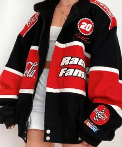 Nascar Coca Cola 600 Vintage 90’s Unisex Black Cotton Twill Racing Jacket