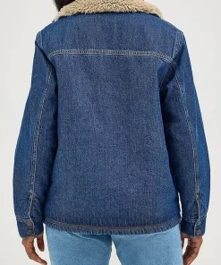 Natalie Alyn Lind 2026 TV Series Dutton Ranch S01 Oreana Blue Denim Sherling Jacket